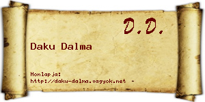 Daku Dalma névjegykártya